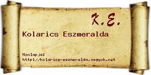 Kolarics Eszmeralda névjegykártya